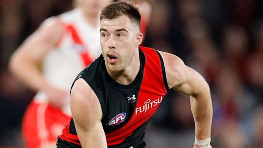 Demanding Essendon skipper Zach Merrett has been working on leadership