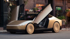 There are two seats inside Tesla’s futuristic Cybercab but neither is designed for a driver.