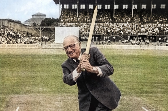 Sir Donald Bradman at the SCG in January, 1974.