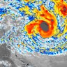 An image of Cyclone Narelle, off the Far North Queensland coast, on Wednesday.