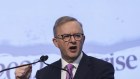 Anthony Albanese addresses The Australian Financial Review Business Summit.