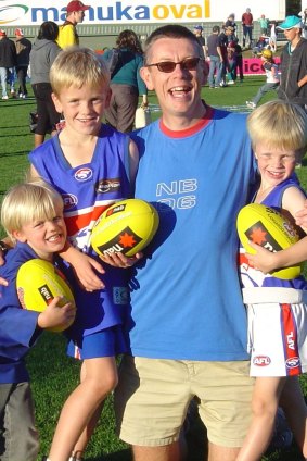 Paul and his three sons.