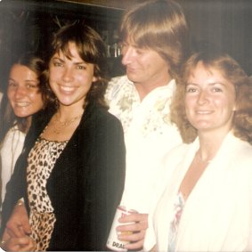 Nostalgic turn:  Lette, centre, as a 16-year-old surfie with school pals Debbie, left, Gayle, right, and her “favourite” boyfriend Greg Cowan in 1974. 