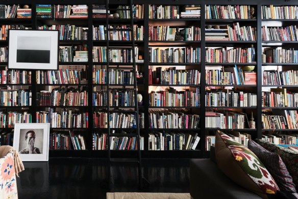 Are the bookshelves there to impress 
 visitors? There’s a bit of that but it’s also an affirmation of who you are, and a bookmark of a time in your life.