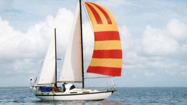 Police are appealling for help to find a man who left Hervey Bay on this 10-metre Manitou ketch yacht on February 14.