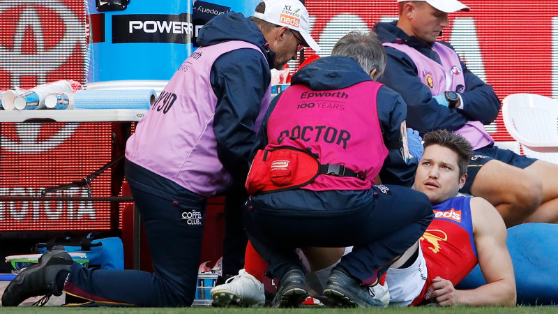 Brisbane Lion Stef Martin’s lucky injury break