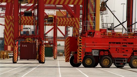 Tensions are running high around the Port of Melbourne as the competition on Australia's waterfront recovers its historically spiky edge.