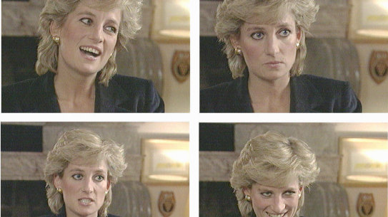 Princess Diana on the BBC's Panorama program in November 1995.