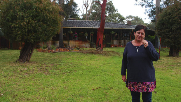 Eva Ricci, outside her old home in Wattleup. She moved from the home 11 years ago.