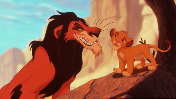 The young Simba (right) in The Lion King, which won composer Hans Zimmer an Academy Award and two Grammys.