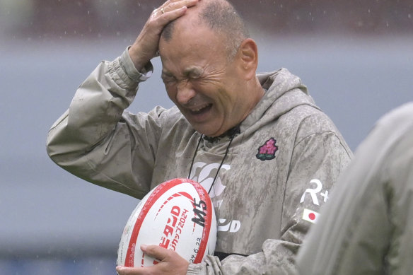 Eddie Jones’ tenure with Japan opened in similar fashion to his return to the Wallabies.