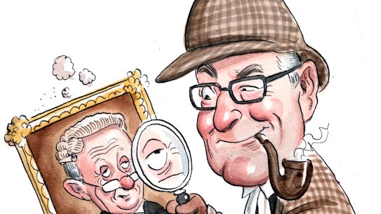 After some sleuthing, the portrait was recovered.