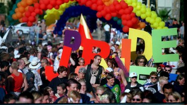 The Gay Pride March through St Kilda