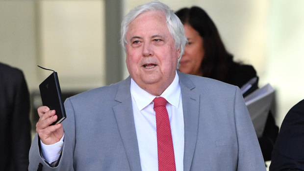 Clive Palmer was not present for the hearing on Wednesday.
