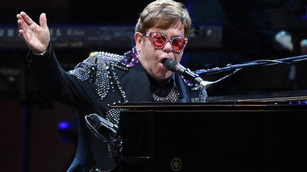 Glam shocker: Elton John.