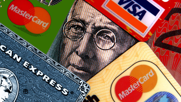 Australians have cut back on the use of credit cards  during the past year