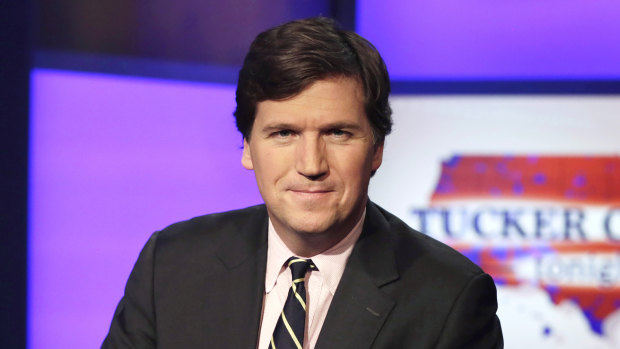 Sacked Fox News presenter Tucker Carlson.