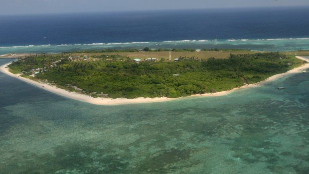 Pag-asa, part of the disputed group of islands in the South China Sea off the coast of western Philippines.