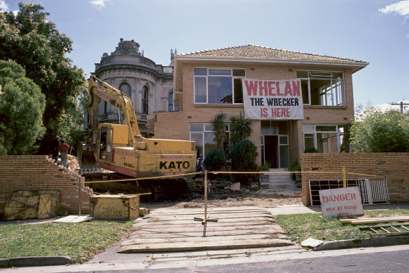 The house that blotted out Labassa's facade was demolished in 1988.