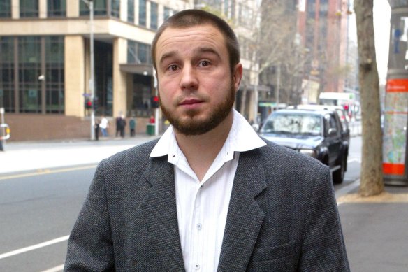 “Jihad Jack” pictured outside the Victorian Supreme Court in 2005. Now known as Jack O’Rourke, he was briefly granted a firearms licence before police intervened.