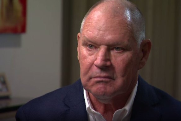 Former lord mayor Robert Doyle appearing on A Current Affair on Monday night.