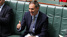 Treasurer Jim Chalmers after a division in the House of Representatives at Parliament House in Canberra.
