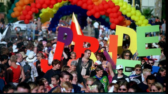 The Gay Pride March through St Kilda