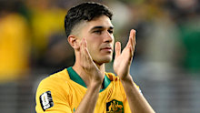 Cristian Volpato after the Socceroos' match against Paraguay.