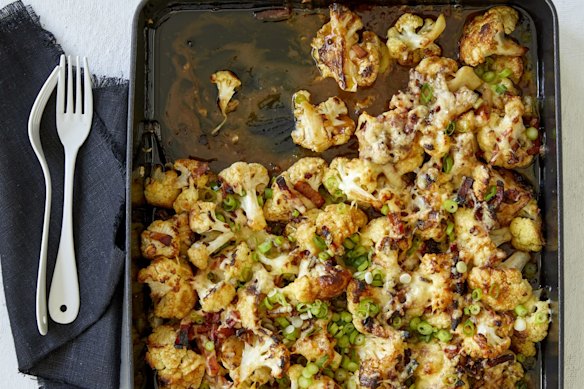 Cauliflower cheese meets poutine.