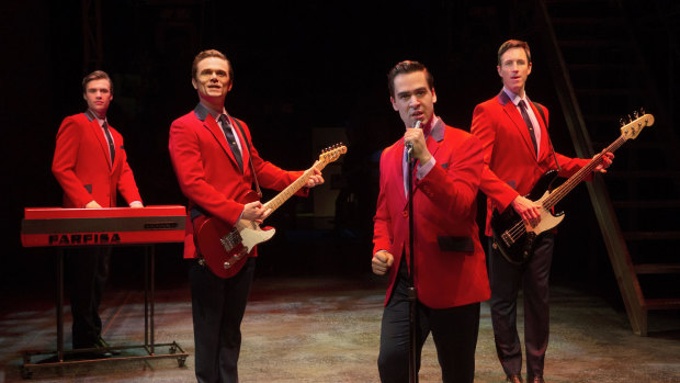 Ryan Gonzalez, 26, is hitting the high notes as Frankie Valli. 
