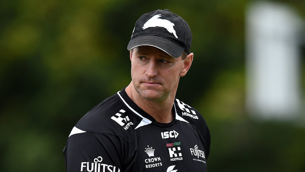 He's back: Former Rabbitohs coach Michael Maguire has officially joined Wests Tigers.