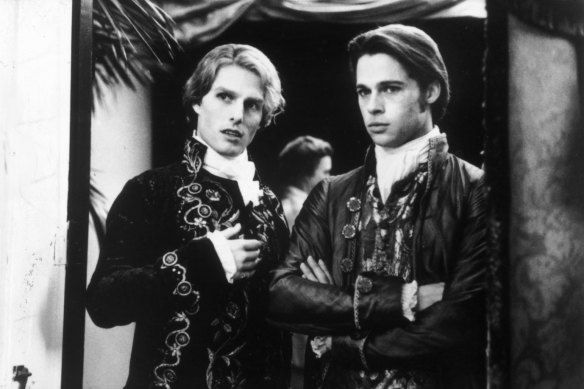 Tom Cruise and Brad Pitt in the 1994 film Interview with the Vampire.