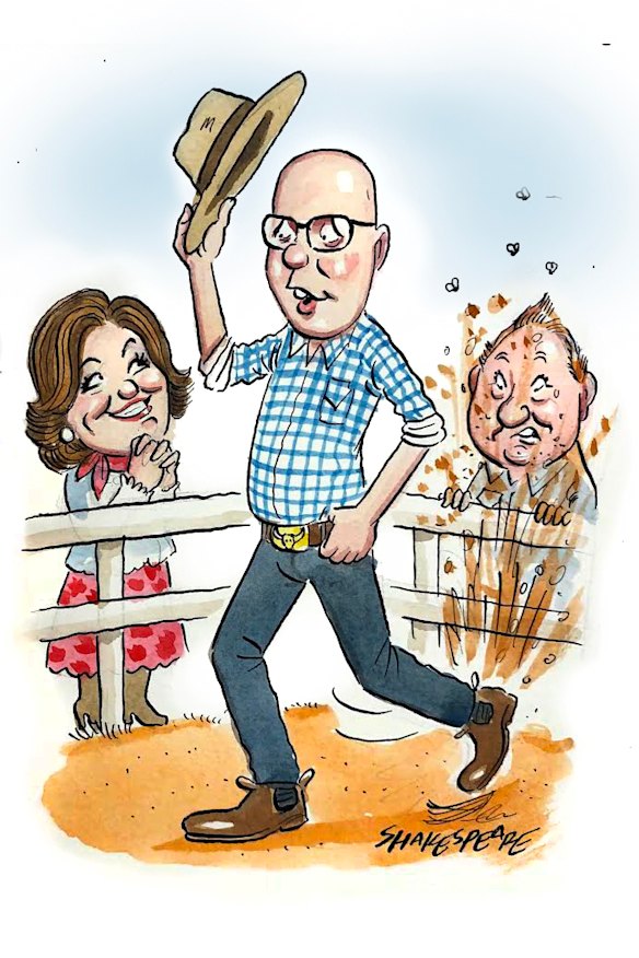 Boot-scootin’ Peter Dutton.