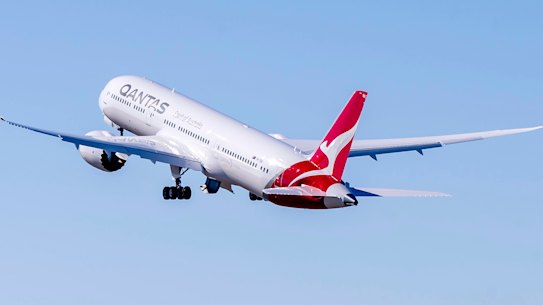 Qantas Boeing 787-9.