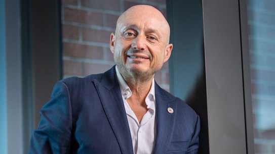 A fight on his hands: NBL owner Larry Kestelman has rebuilt the league, but is under pressure from three clubs.