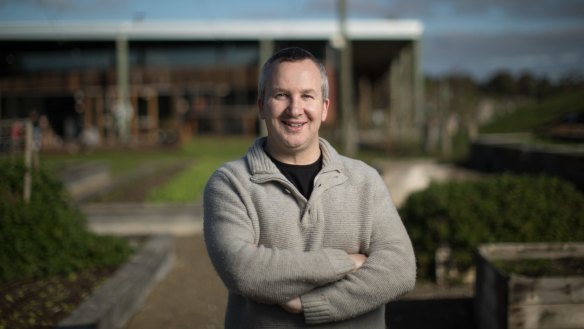 Nathan Toleman of The Mulberry Group at the group’s farm, where staff can recharge.