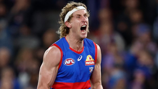 Bulldogs star Aaron Naughton.