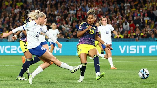 Soccer Football - FIFA Women’s World Cup Australia and New Zealand 2023 - Quarter Final - England v Colombia - Stadium Australia, Sydney, Australia - August 12, 2023
