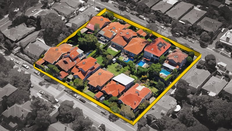 The 12 Mosman houses that are making way for up to 100 new apartments