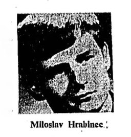 Miroslav Hrabinec. SMH, May 1, 1973.