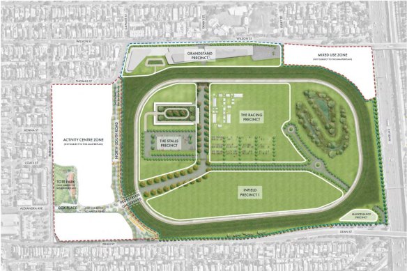 Plans for the racecourse redevelopment.