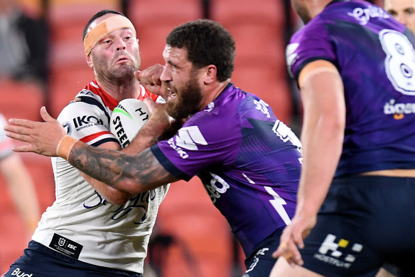 Roosters co-captain Boyd Cordner didn't finish the match because of a head knock.