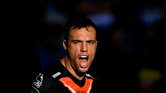 Injured Tigers playmaker Luke Brooks.