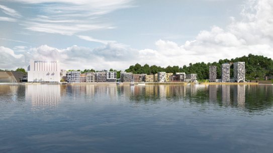 Artist’s impression of the finished complex.