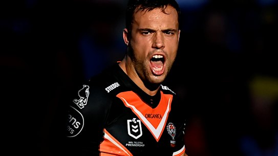 Wests Tigers playmaker Luke Brooks.