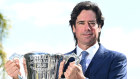 AFL chief executive Gillon McLachlan  announces that the 2020 AFL grand final will be played at the Gabba.