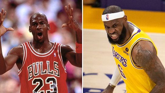 Michael Jordan and LeBron James