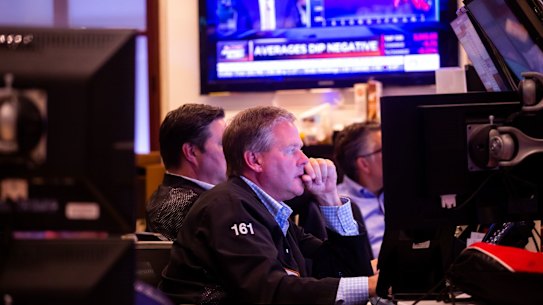 All eyes are on inflation: Traders on the floor of the New York Stock Exchange.
