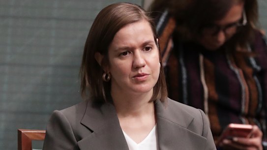 Labor's Kate Thwaites is among the pregnant MPs to warn a virtual Parliament is necessary. 