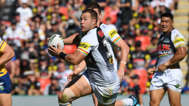 Unleashed: Former Panther Trent Merrin is slated to make his Leeds debut this weekend.